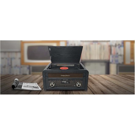 Muse Muse | MT-115W | Mikrosystem gramofonowy | Port USB | Wejście AUX | Odtwarzacz CD | Radio FM | Połączenie bezprzewodowe