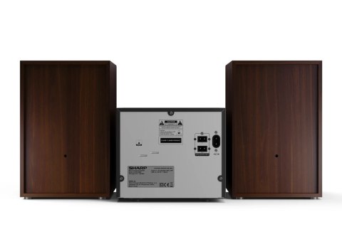 Sharp Sharp XL-B512(BR) Mikrosystem Hi-Fi, CD/FM/USB/Bluetooth v5.0, 45W, brązowy Sharp | Mikrosystem Hi-Fi | XL-B512(BR) | Port USB |