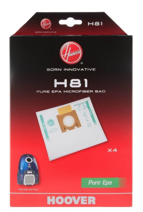 Hoover Hoover Pure Epa worki z mikrofibry do odkurzaczy H81, biały