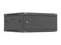 LANBERG SZAFA INSTALACYJNA RACK WISZĄCA 19" 4U 600X600 CZARNA DRZWI METALOWE (FLAT PACK)