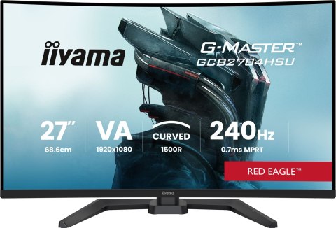 Iiyama G-MASTER GCB2784HSU-B1 27" 240Hz monitor komputerowy 68,6 cm (27") 1920 x 1080 px Czarny