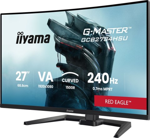 Iiyama G-MASTER GCB2784HSU-B1 27" 240Hz monitor komputerowy 68,6 cm (27") 1920 x 1080 px Czarny