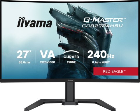 Iiyama G-MASTER GCB2784HSU-B1 27" 240Hz monitor komputerowy 68,6 cm (27") 1920 x 1080 px Czarny