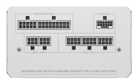 Corsair RMe Series RM850e moduł zasilaczy 850 W 20+4 pin ATX ATX Biały
