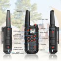 Krótkofalówka Baofeng BF-T25E czarna, 2 sztuki
