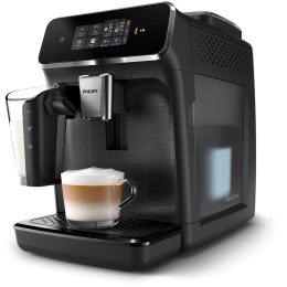 Philips Ekspres do kawy Philips 2300 seria EP2330/10 z wbudowanym spieniaczem mleka, ciśnienie 15 bar, automatyczny, czarny, pomieści 12