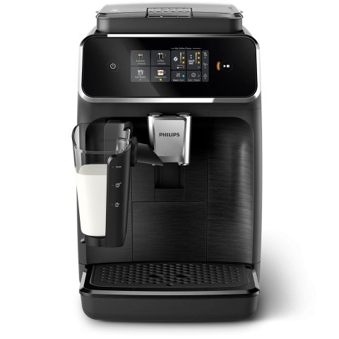 Philips Ekspres do kawy Philips 2300 seria EP2330/10 z wbudowanym spieniaczem mleka, ciśnienie 15 bar, automatyczny, czarny, pomieści 12