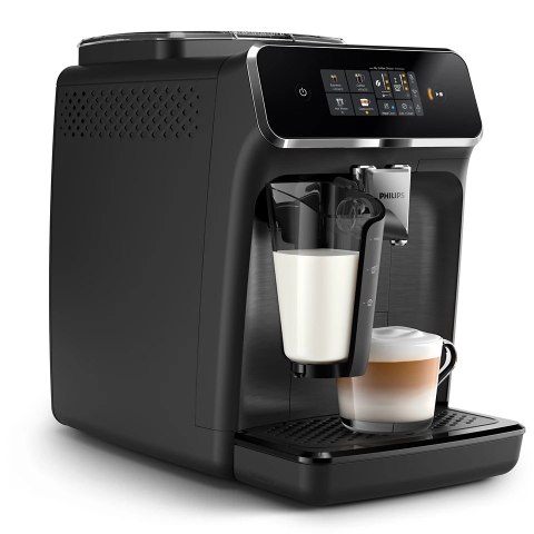 Philips Ekspres do kawy Philips 2300 seria EP2330/10 z wbudowanym spieniaczem mleka, ciśnienie 15 bar, automatyczny, czarny, pomieści 12