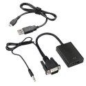 Adapter sygnału vga+audio na hdmi