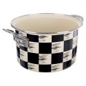 Garnek Emaliowany 3 L ORION SZACHOWNICA 20 cm Indukcja Zmywarka