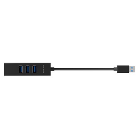 Raidsonic Raidsonic | 4-portowy koncentrator z USB 3.0 Type-A, Type-C, Gigabit LAN | Icy Box IB-HUB1419-LAN