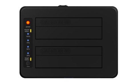 Raidsonic Stacja dokująca Raidsonic | Icy Box | IB-1232CL-U3, 2x SATA 2,5" i/lub 3,5" do 1x USB 3.2 Gen 1 Host + UASP