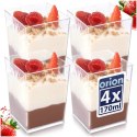 Pucharki do Deserów 160ml Zestaw 4 szt. Finger Food ORION Przekąski