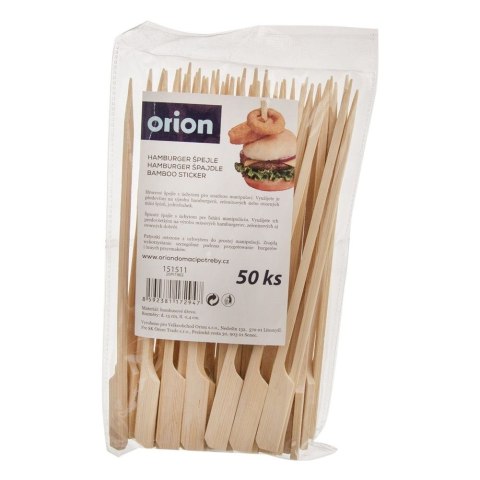 Wykałaczki do Burgerów Bambusowe 15 cm 50 szt. Drewniane ORION