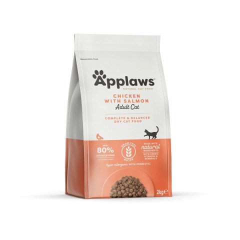 APPLAWS CAT Kurczak i Łosoś - karma dla kotów z wysoką zawartością mięsa - 2kg
