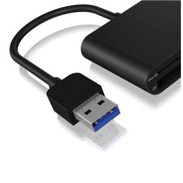 Raidsonic ICY BOX | IB-CR301-U3 USB 3.0 Zewnętrzny czytnik kart | USB 3.0 Typ-A | 3 x gniazdo czytnika kart: CF, SD, microSD