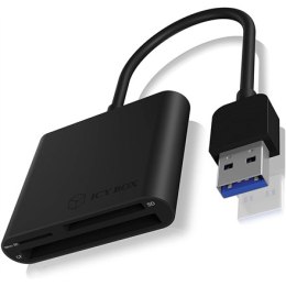 Raidsonic ICY BOX | IB-CR301-U3 USB 3.0 Zewnętrzny czytnik kart | USB 3.0 Typ-A | 3 x gniazdo czytnika kart: CF, SD, microSD