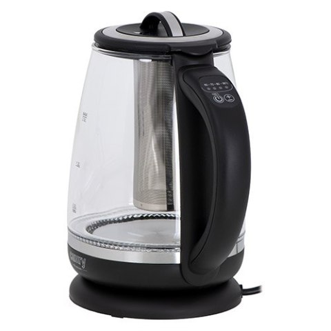 CR 1290 black Czajnik szklany 2,0 l z zaparzaczem oraz regulacją temp.