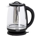 CR 1290 black Czajnik szklany 2,0 l z zaparzaczem oraz regulacją temp.