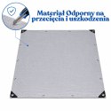 Plandeka Wodoodporna Folia Zbrojona Ochronna Przeciwdeszczowa Szara 2x4 M