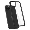 Etui pokrowiec na iPhone 15 Plus Crystal Hybrid - przezroczysto-czarne