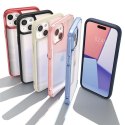 Etui pokrowiec na iPhone 15 Plus Crystal Hybrid - przezroczysto-czarne