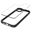 Etui pokrowiec na iPhone 15 Plus Crystal Hybrid - przezroczysto-czarne
