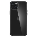 Etui pokrowiec na iPhone 15 Plus Crystal Hybrid - przezroczysto-czarne