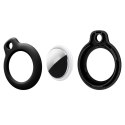 Etui ochronne brelok na lokalizator Apple AirTag 1 / 2 czarne - 4 szt.