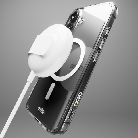 Etui pokrowiec do iPhone 16 Plus Extreme Mag D3O MagSafe - przezroczysty