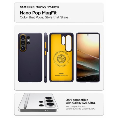 Etui pokrowiec na Samsung Galaxy S26 Ultra Nano Pop Mag MagSafe - niebieski