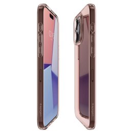 Etui pokrowiec na iPhone 15 Pro Max Crystal Flex - różowo przezroczysty