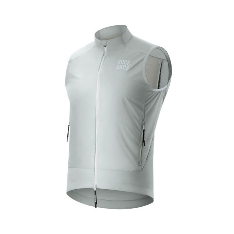 Kamizelka wiatroodporna wiosna/jesień rozmiar XXL - biało szara