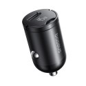 Ładowarka samochodowa USB-C z kablem USB-C 45W 1m - czarna
