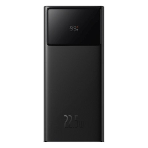 Powerbank 20000mAh USB-A USB-C z wyświetlaczem kablem 22.5W - czarny