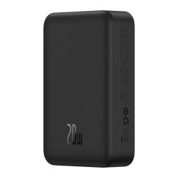 Powerbank magnetyczny 20000mAh 20W EnerFill FM41 z kablem USB-C 30cm - czarny