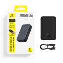 Powerbank magnetyczny 20000mAh 20W EnerFill FM41 z kablem USB-C 30cm - czarny