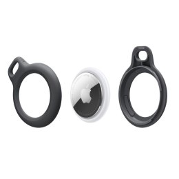 Etui brelok na lokalizator Apple AirTag z kółkiem - czarny