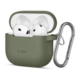 Etui pokrowiec na Apple AirPods 4 Silicone Hook - zielony
