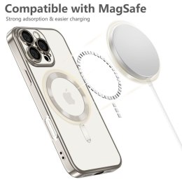 Etui pokrowiec na Samsung Galaxy A56 5G MagFlex MagSafe - przezroczysto różowy