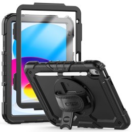 Etui pokrowiec na iPad 10.9'' 2022 z podstawką Solid360 - czarny