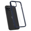 Etui pokrowiec na iPhone 15 Plus Crystal Hybrid - przezroczysto niebieski