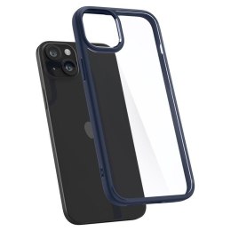 Etui pokrowiec na iPhone 15 Plus Crystal Hybrid - przezroczysto niebieski