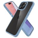 Etui pokrowiec na iPhone 15 Pro Max Crystal Hybrid - przezroczysto niebieski