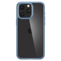 Etui pokrowiec na iPhone 15 Pro Max Crystal Hybrid - przezroczysto niebieski