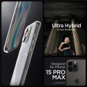 Etui pokrowiec na iPhone 15 Pro Max Crystal Hybrid - przezroczysty
