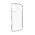Etui silikonowe do iPhone 16 Lite Mag MagSafe - przezroczyste