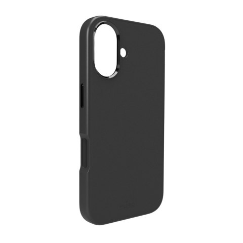 Etui silikonowe na iPhone 17 z ochroną aparatu i aluminiowymi przyciskami MagSafe - czarne