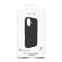 Etui silikonowe na iPhone 17 z ochroną aparatu i aluminiowymi przyciskami MagSafe - czarne