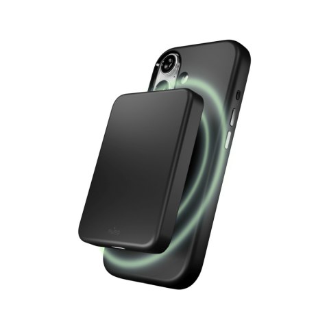 Etui silikonowe na iPhone 17 z ochroną aparatu i aluminiowymi przyciskami MagSafe - czarne
